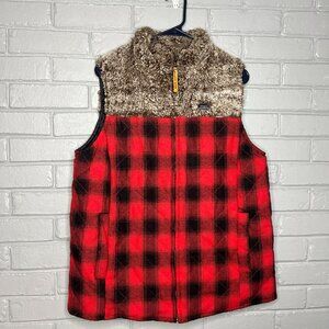Simply Southern Lumber Jill Plaid Vest Large